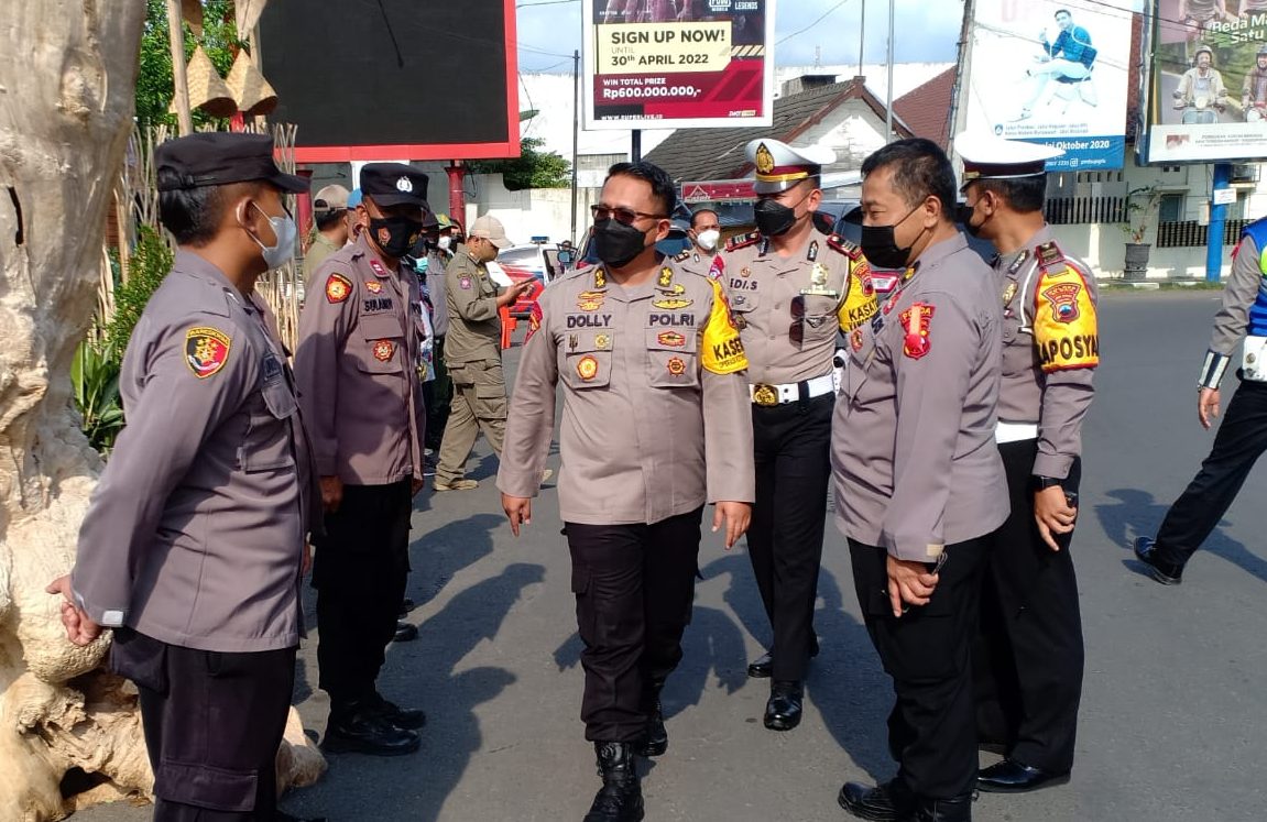 Polres Blora Terima Kunjungan Supervisi Polda Jateng di Pos Yan Alun Alun