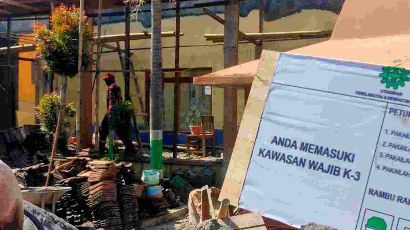Proyek pembangunan di SD Negeri 5 Termulus, Kabupaten Kudus